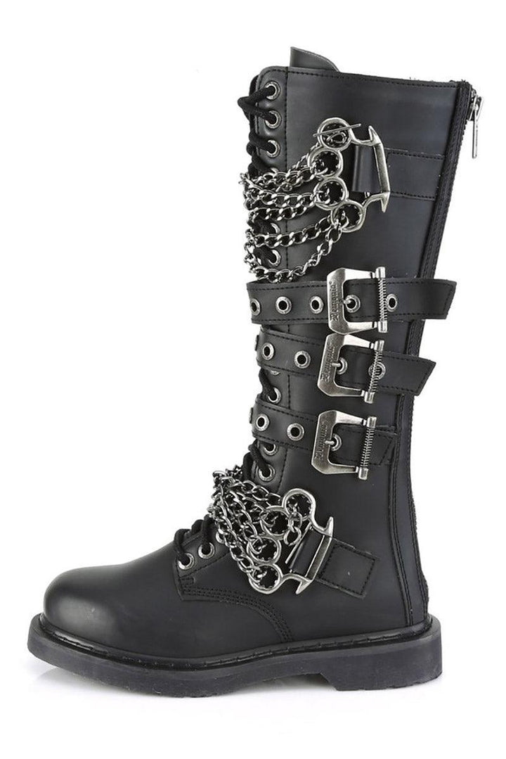 Brass Knuckle Combat Boots [Bolt - 450 Boots] - mens shoes - VampireFreaks - Demonia