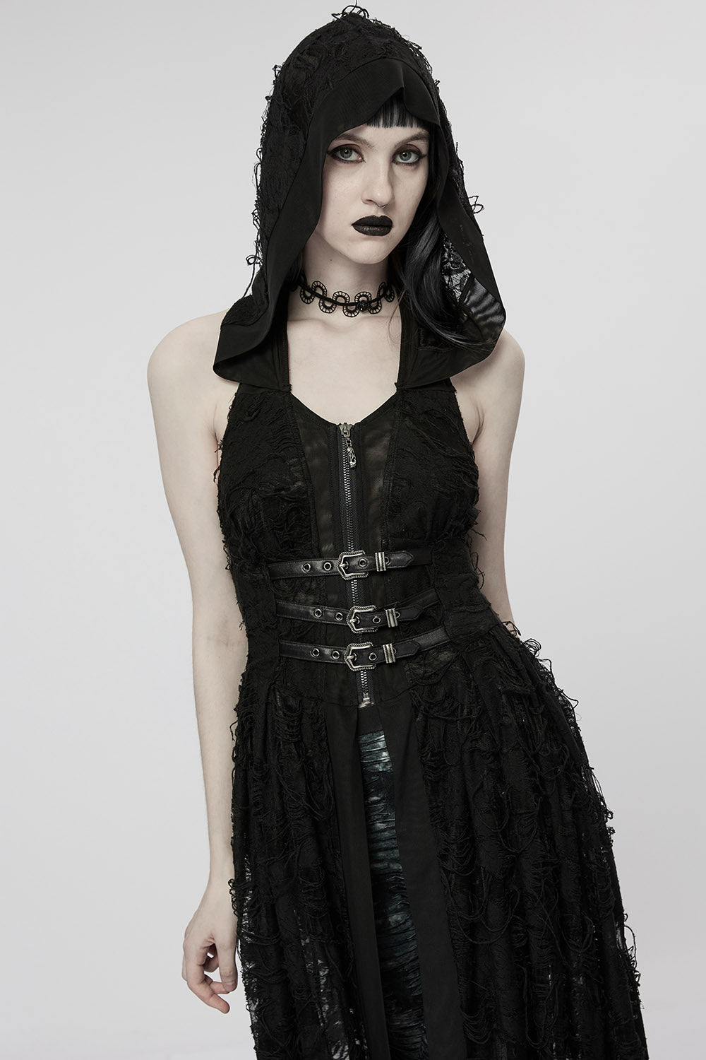 Breathless Hooded Dress Set - dresses - VampireFreaks - Punk Rave