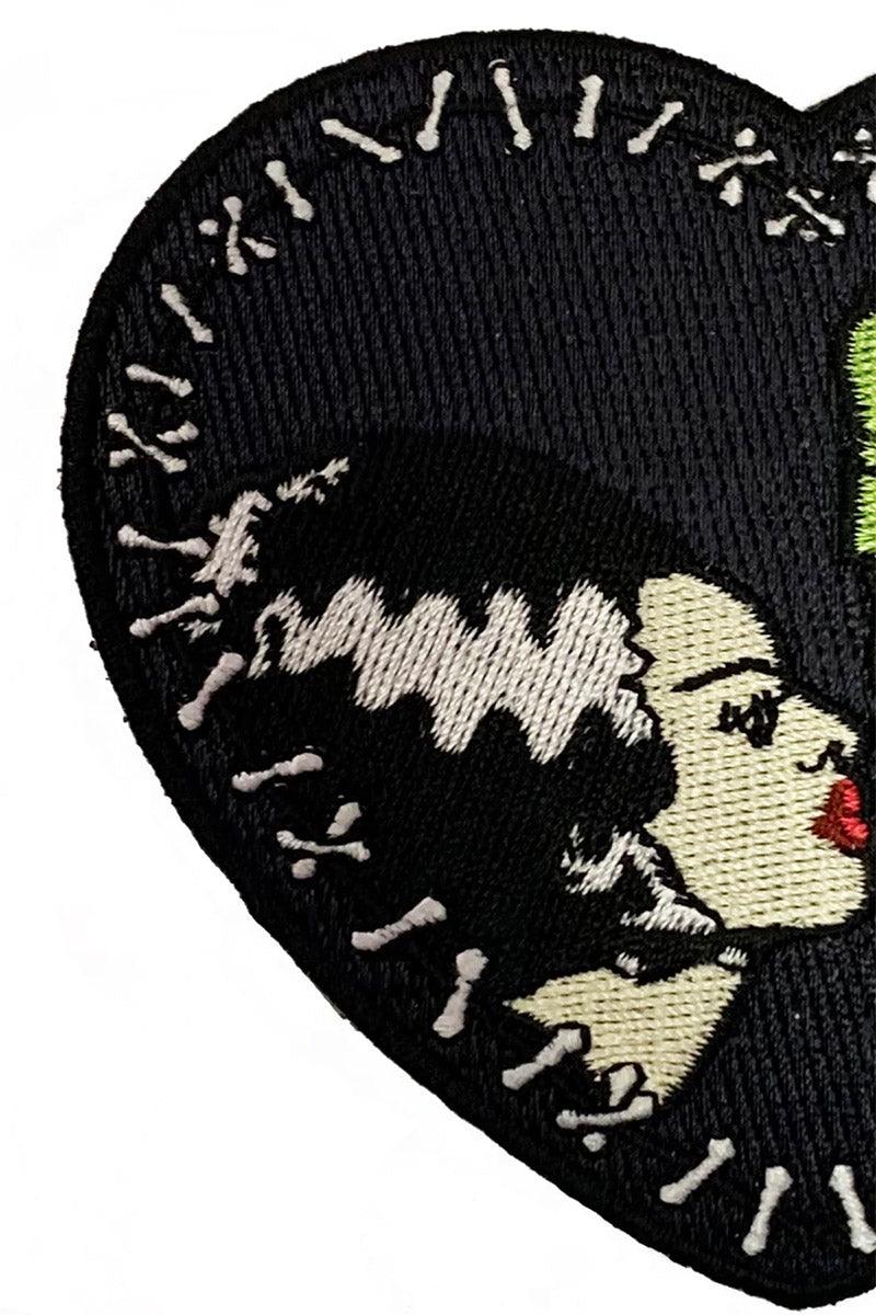 Bride & Frankenstein Stitch Heart Patch - pins & patches - VampireFreaks - Rock Rebel