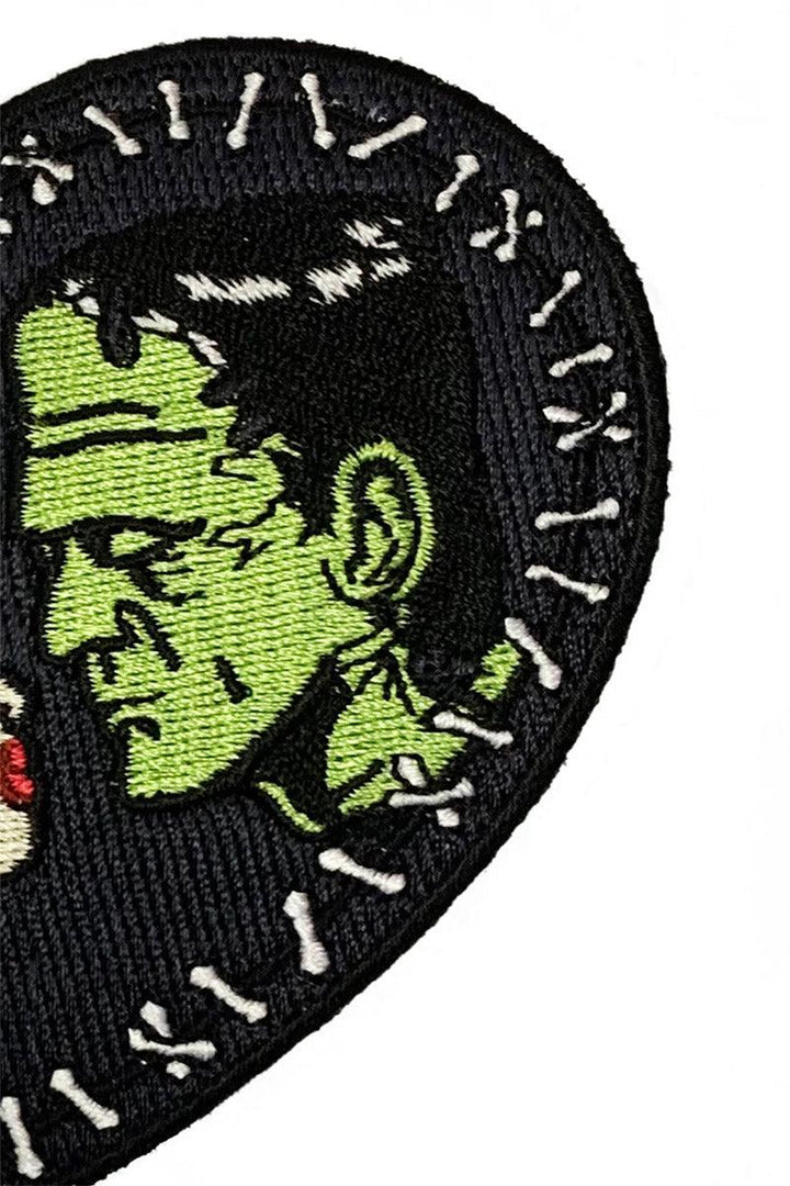 Bride & Frankenstein Stitch Heart Patch - pins & patches - VampireFreaks - Rock Rebel