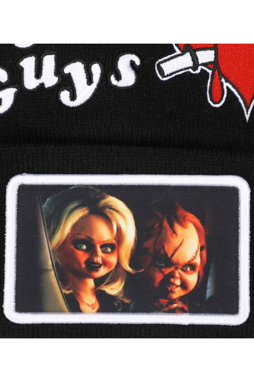 Bride Of Chucky Embroidered & Sublimated Patch Cuff Beanie - hats & scarves & headwear - VampireFreaks - Bioworld