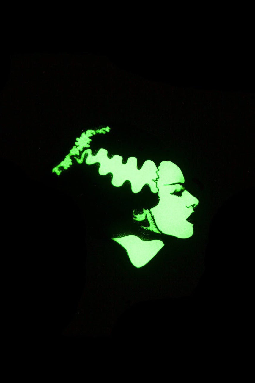 glow in the dark bride of frankenstein pin
