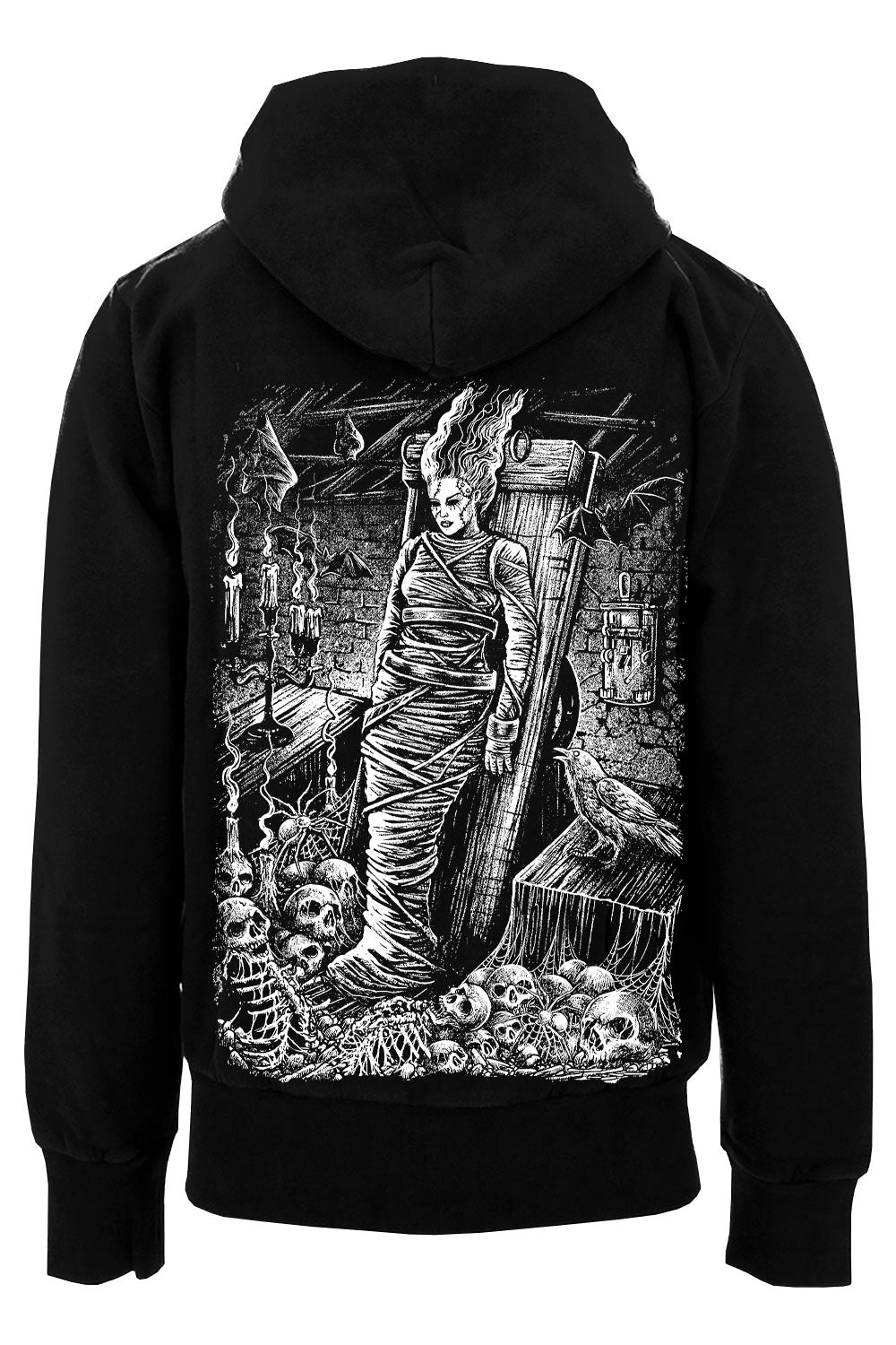 Bride Of Frankenstein Hoodie - mens outerwear - VampireFreaks - VampireFreaks