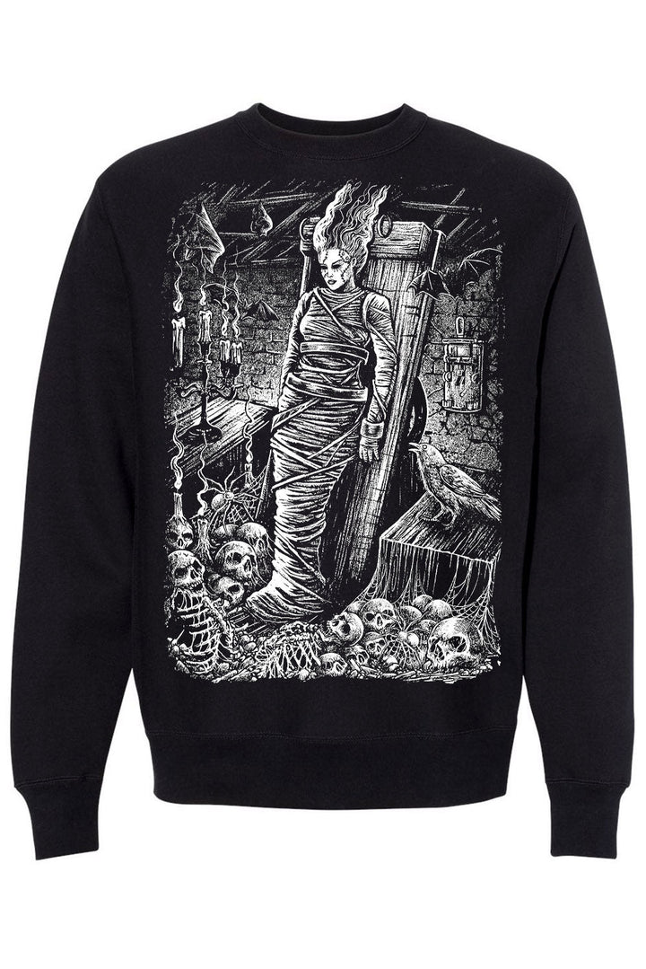 Bride Of Frankenstein Sweatshirt - mens outerwear - VampireFreaks - VampireFreaks