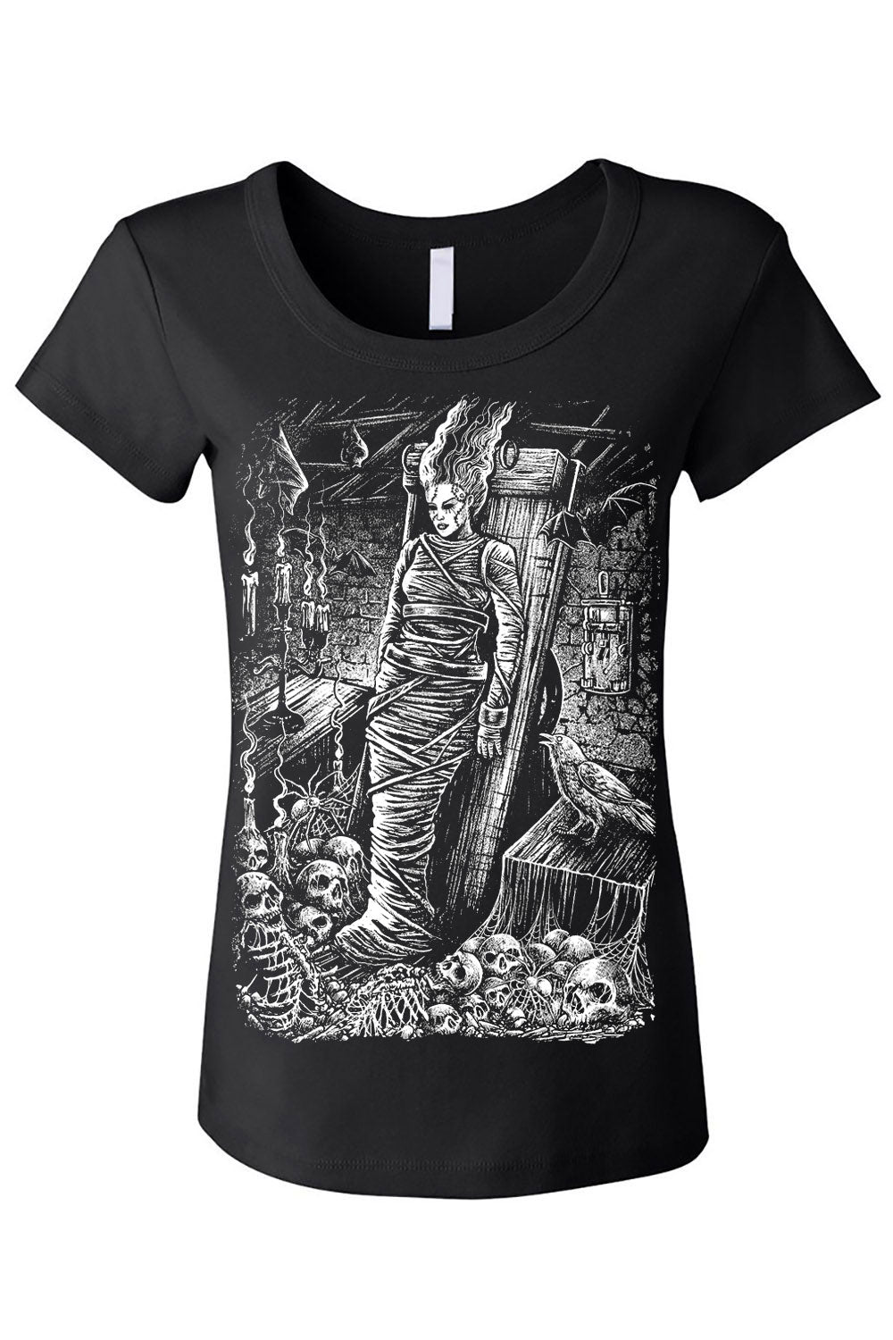 Tribal T-Shirts Bride Of Frankenstein Who Will Dare - Maglietta Donna 100% Cotone