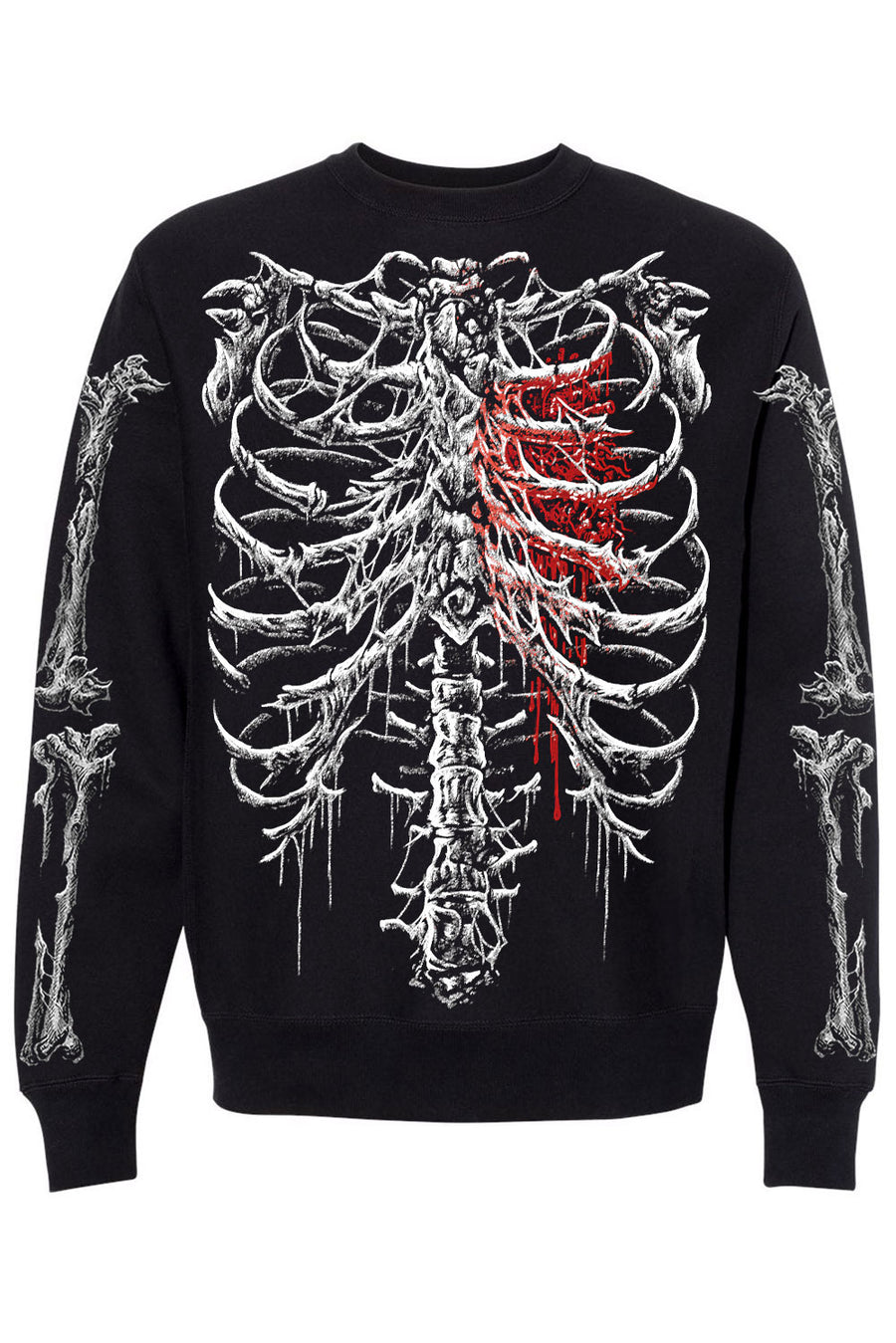 Bleeding Heart Skeleton Sweatshirt