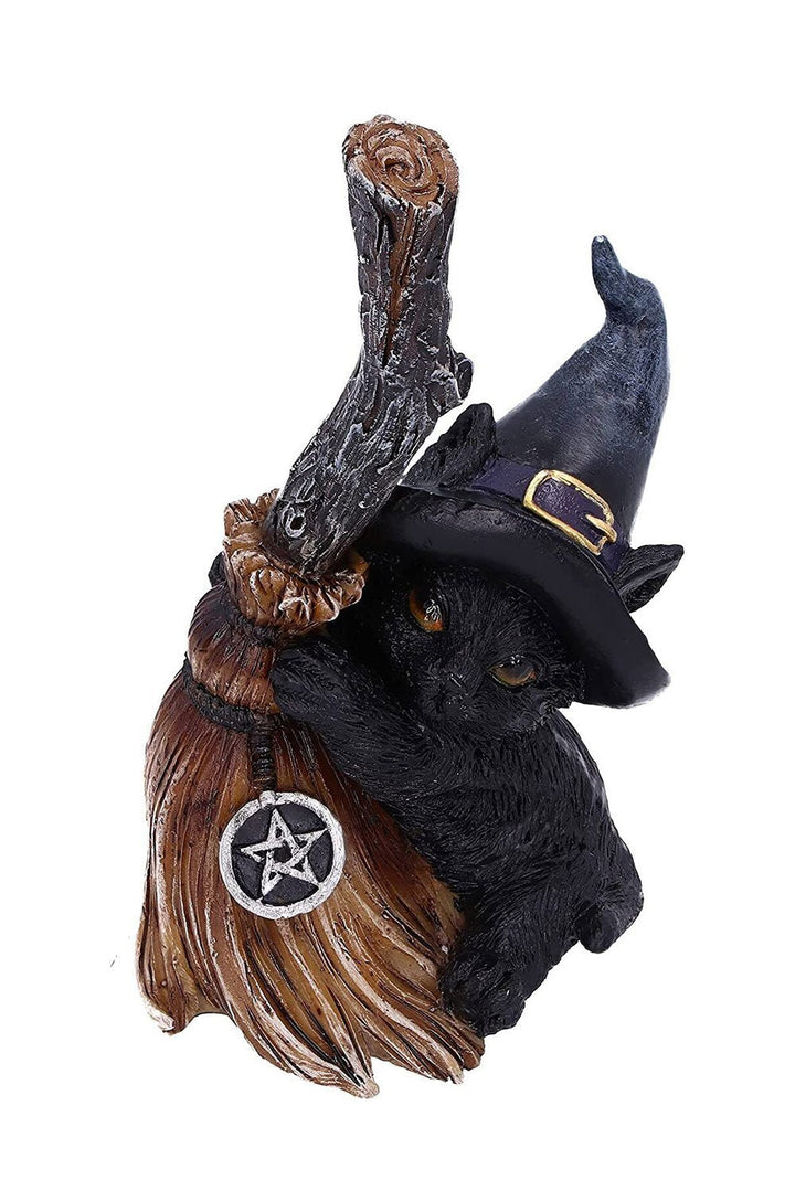 Broom Guard Black Cat Statue - toys - VampireFreaks - Nemesis Now