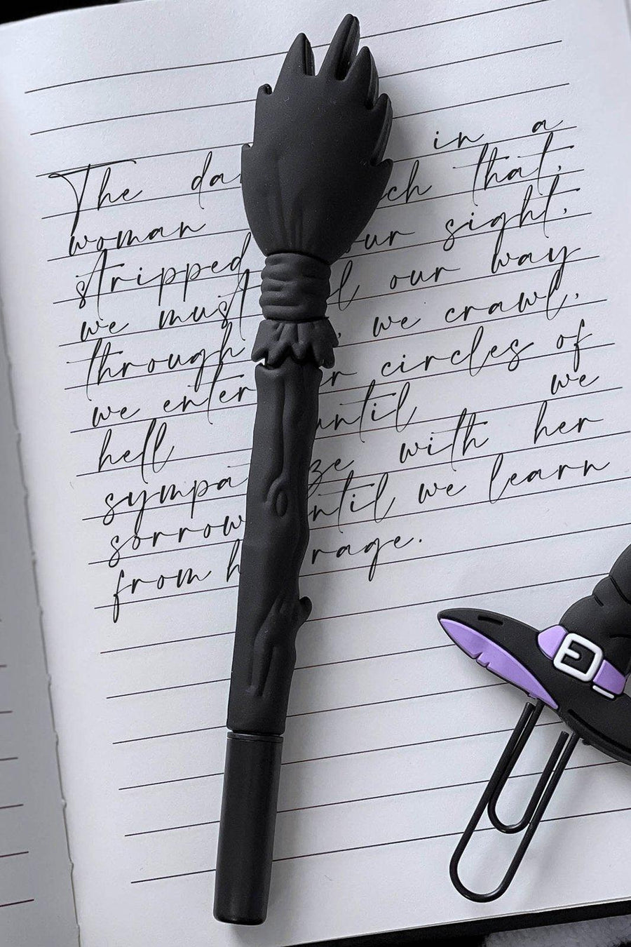 Broomstick Pen - stationery - VampireFreaks - Killstar