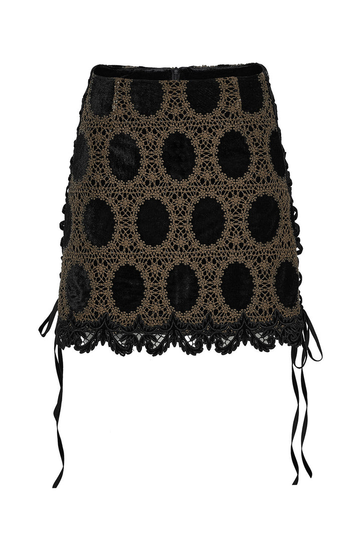 corset mini goth skirt