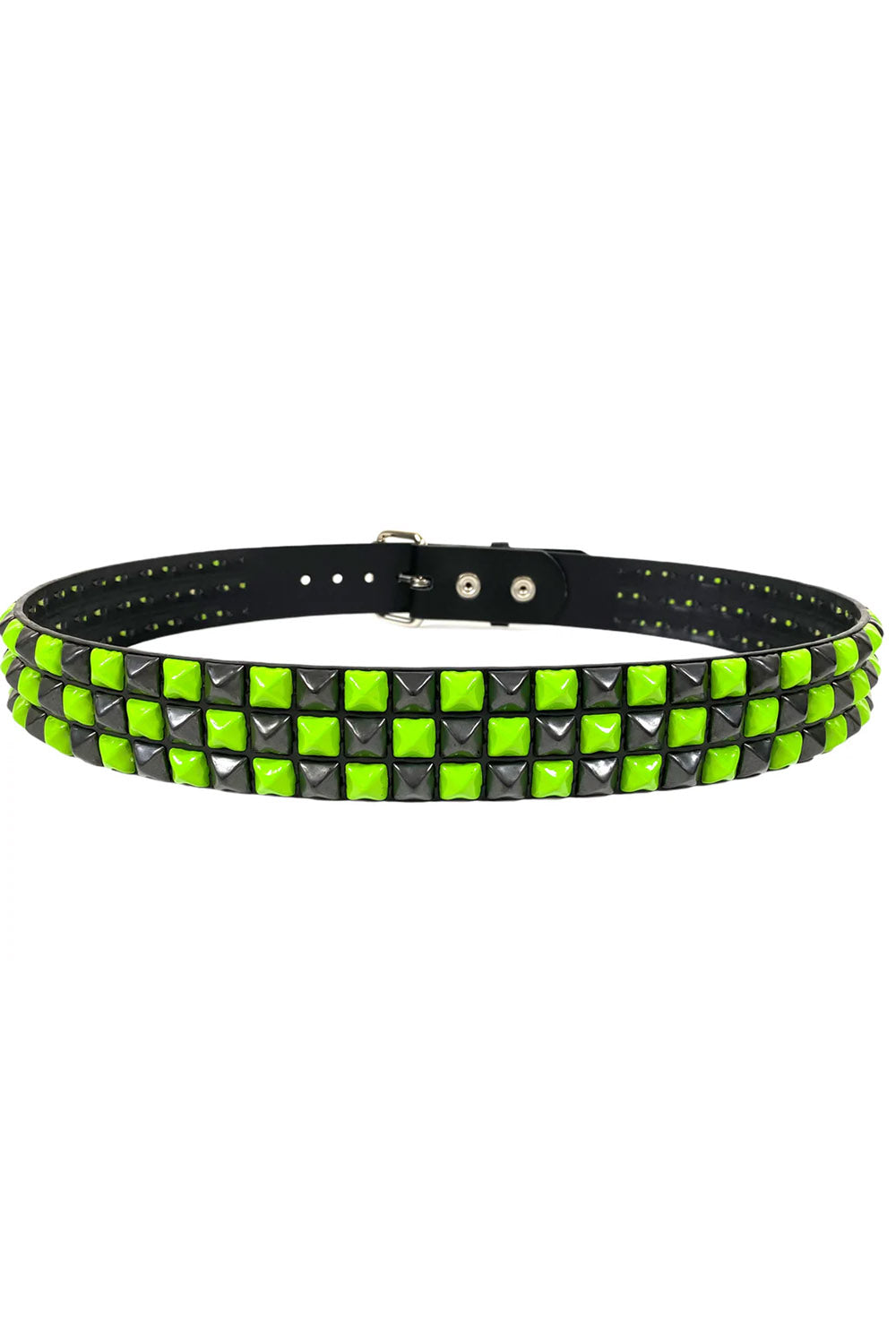 green and black checkered belt