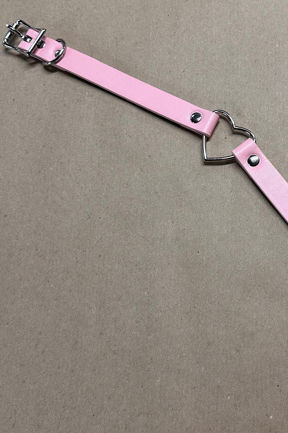 Bubblegum Goth Heart Choker [PASTEL PINK] - chokers - VampireFreaks - Funk Plus