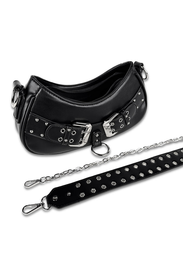 punk purse with grommet strap by wicked misfit 