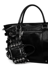mini punk purse and a large gothic handbag