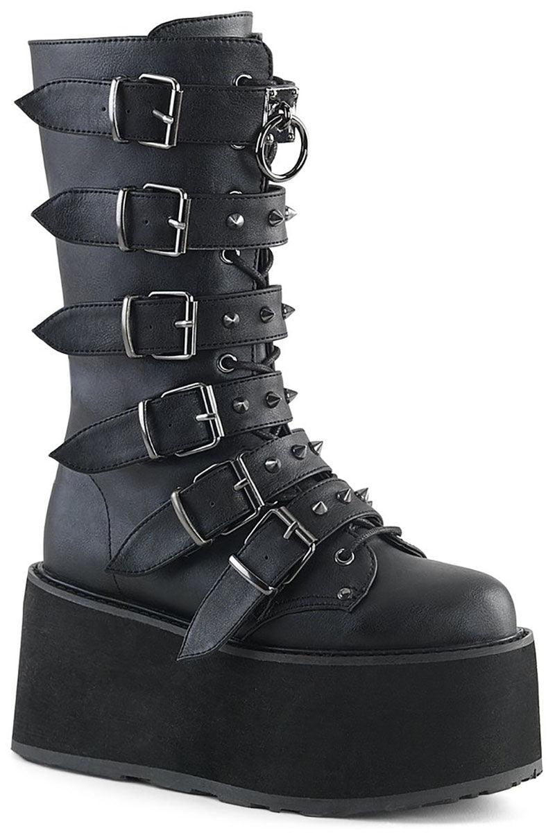 Buckled Bondage Boots [DAMNED - 225] - womens shoes - VampireFreaks - Demonia