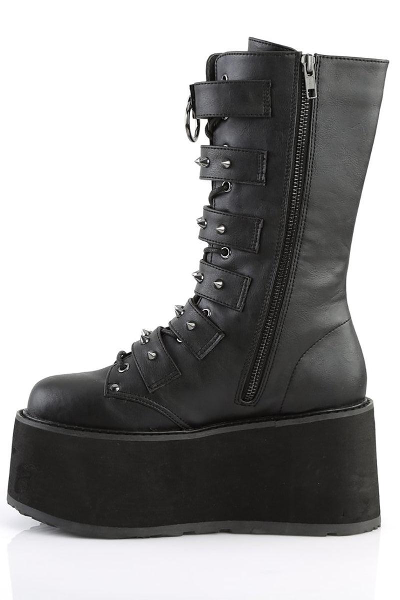 Buckled Bondage Boots [DAMNED - 225] - womens shoes - VampireFreaks - Demonia