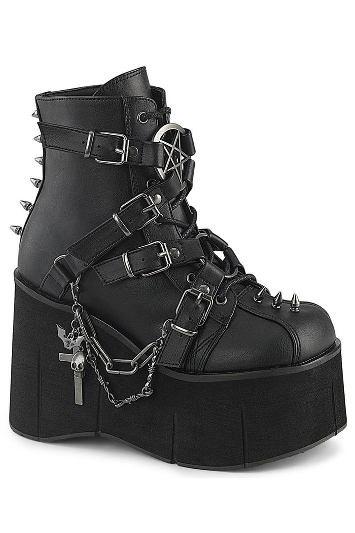 womens punk rock spiked ankle boots