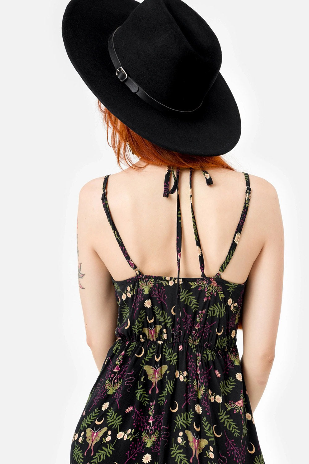 womens black wool witch hat 