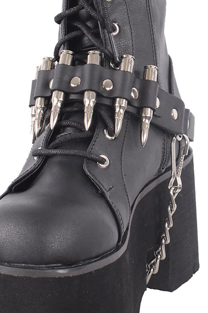 Bullet Boot Strap [SILVER BULLETS] - mens shoes - VampireFreaks - Funk Plus