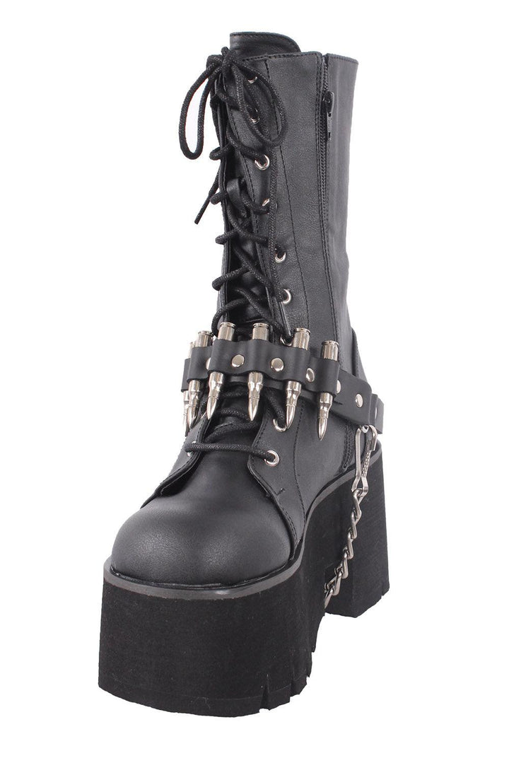 Bullet Boot Strap [SILVER BULLETS] - mens shoes - VampireFreaks - Funk Plus