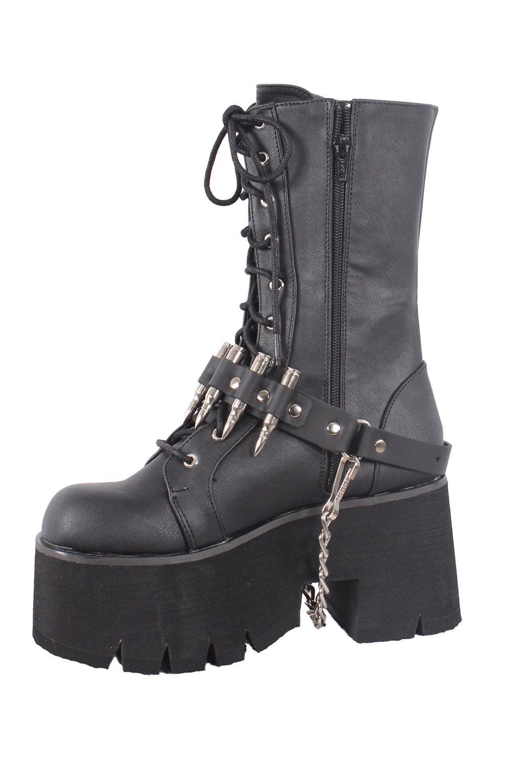 Bullet Boot Strap [SILVER BULLETS] - mens shoes - VampireFreaks - Funk Plus