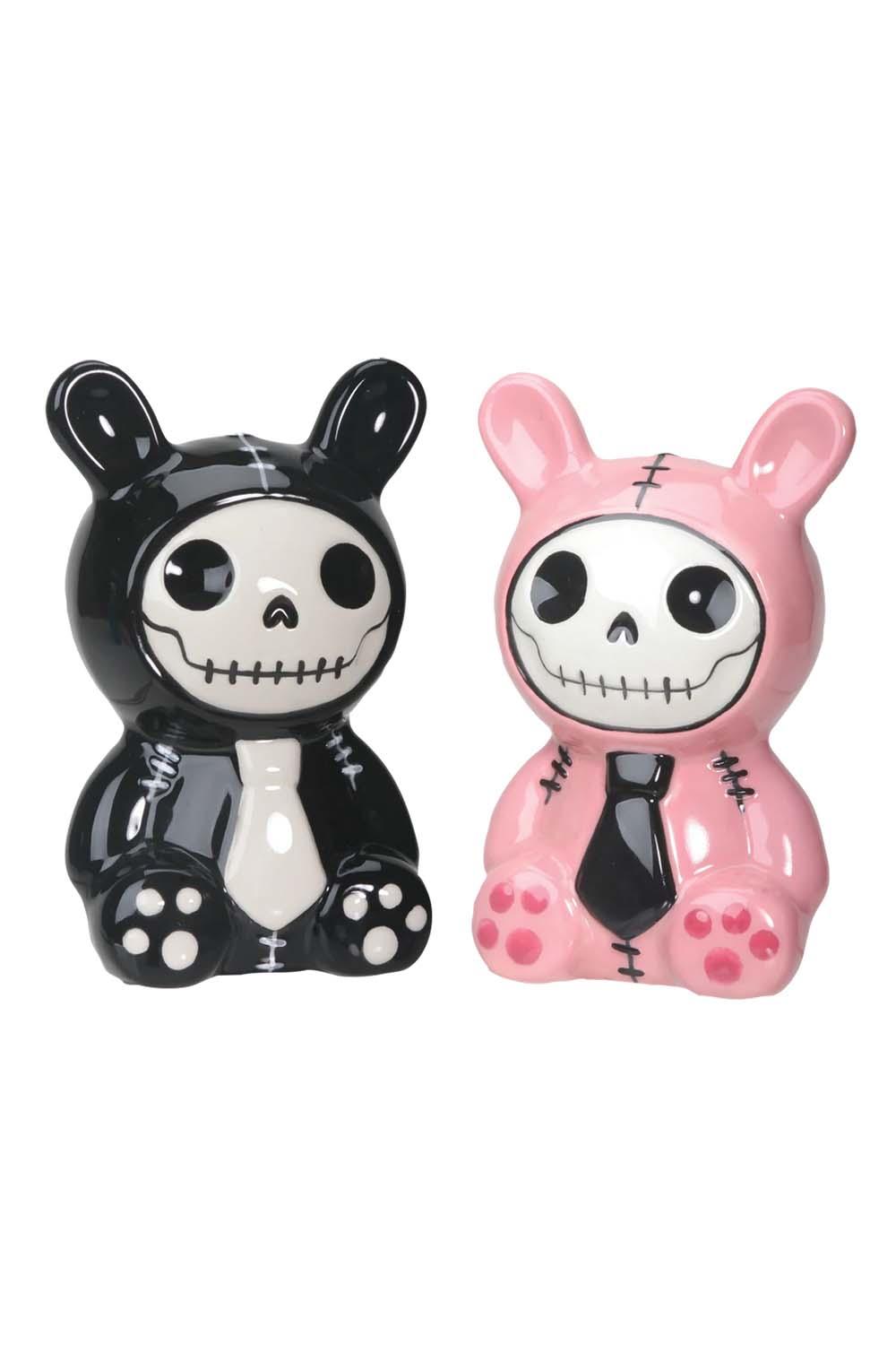 Bun Bun Salt & Pepper Shakers [Black/Pink] - housewares - VampireFreaks - Furrybones