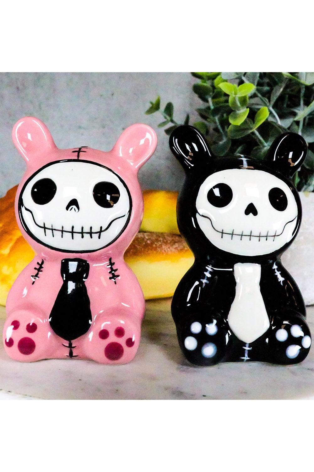 Bun Bun Salt & Pepper Shakers [Black/Pink] - housewares - VampireFreaks - Furrybones