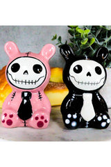 Bun Bun Salt & Pepper Shakers [Black/Pink] - housewares - VampireFreaks - Furrybones