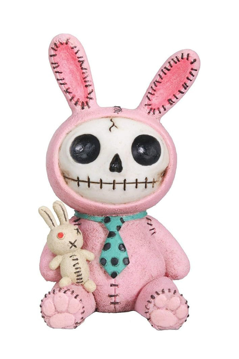 kawaii pink bunny rabbit statue