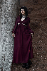 whimsigoth dark red burgundy dress