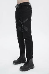 Burial Bound Harness Pants - mens pants - VampireFreaks - Devil Fashion
