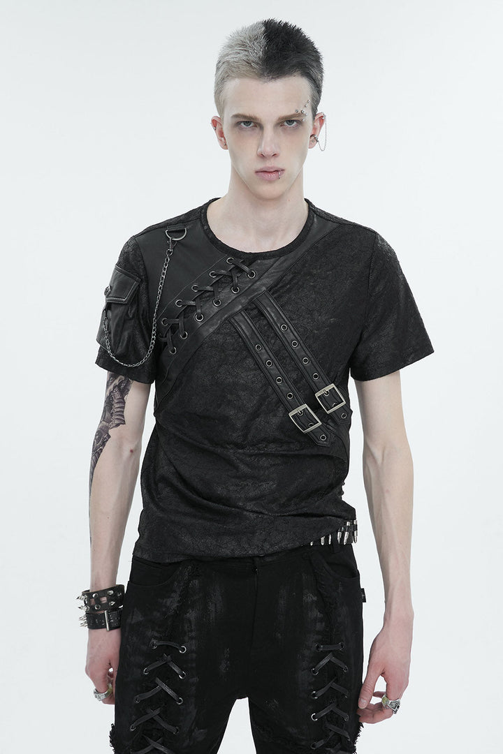 Burial Ground Chain Top - mens tops - VampireFreaks - Devil Fashion