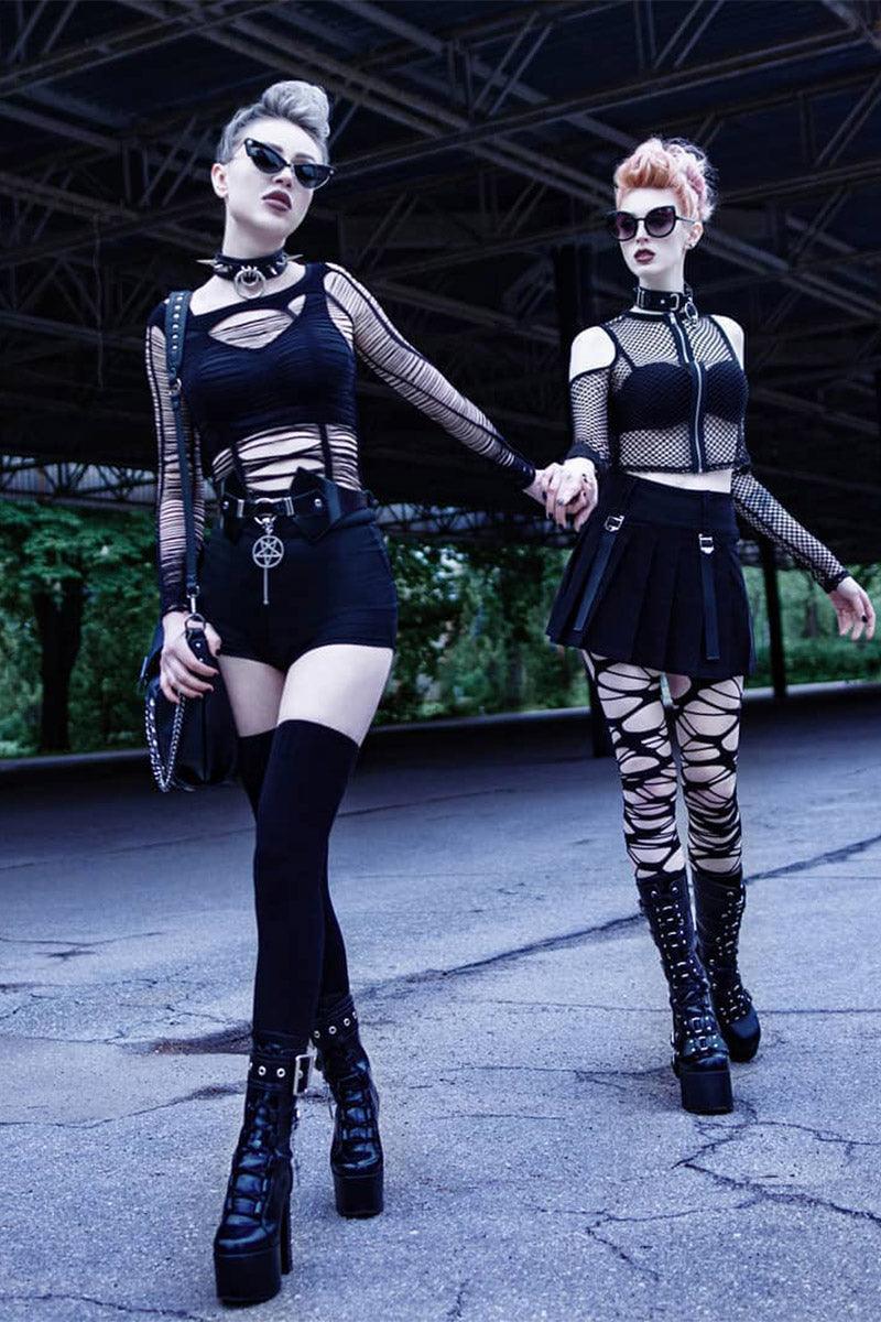 Buried Alive Knit Top - womens tops - VampireFreaks - Killstar