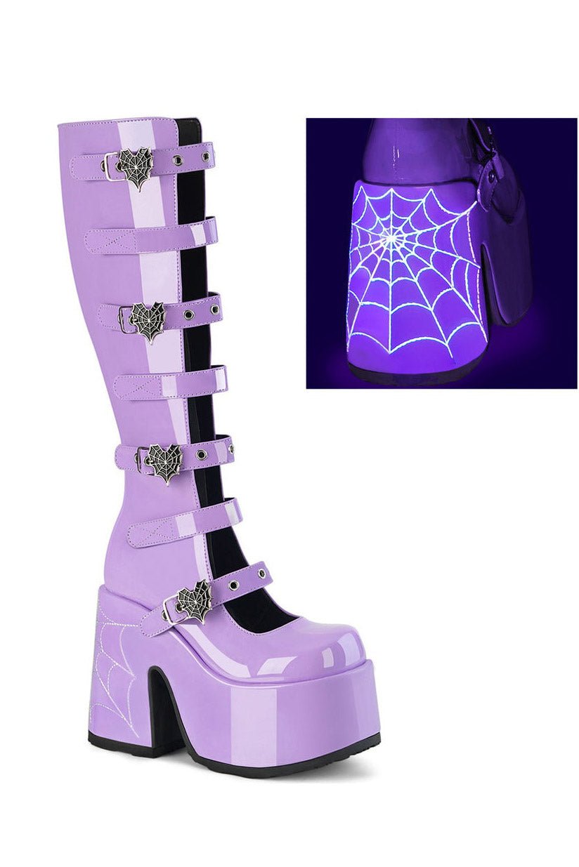 Buried Violets Platform Boots [CAM223/LV] - womens shoes - VampireFreaks - Demonia