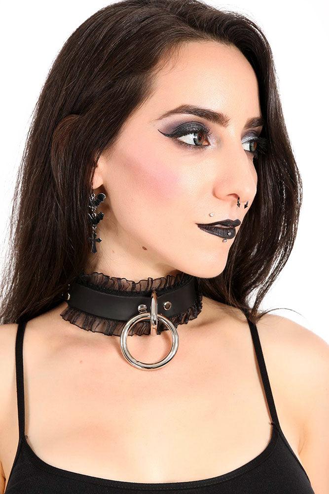 Burlesque Bondage Choker - chokers - VampireFreaks - Funk Plus