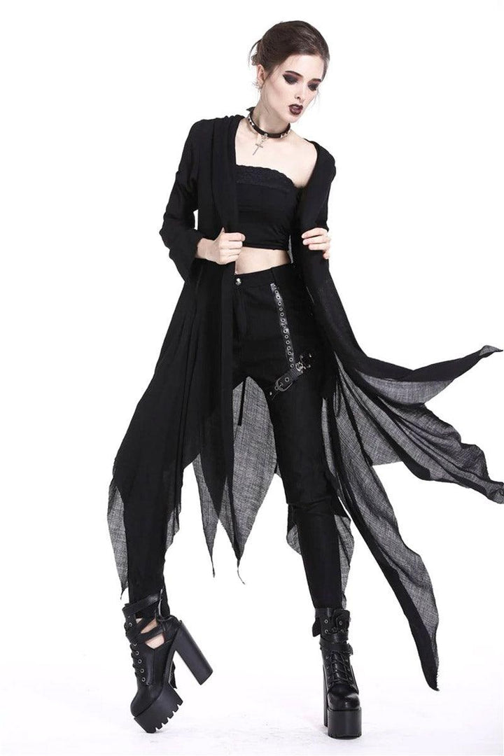 Burn the Witch Tattered Cardigan - womens outerwear - VampireFreaks - Dark In Love