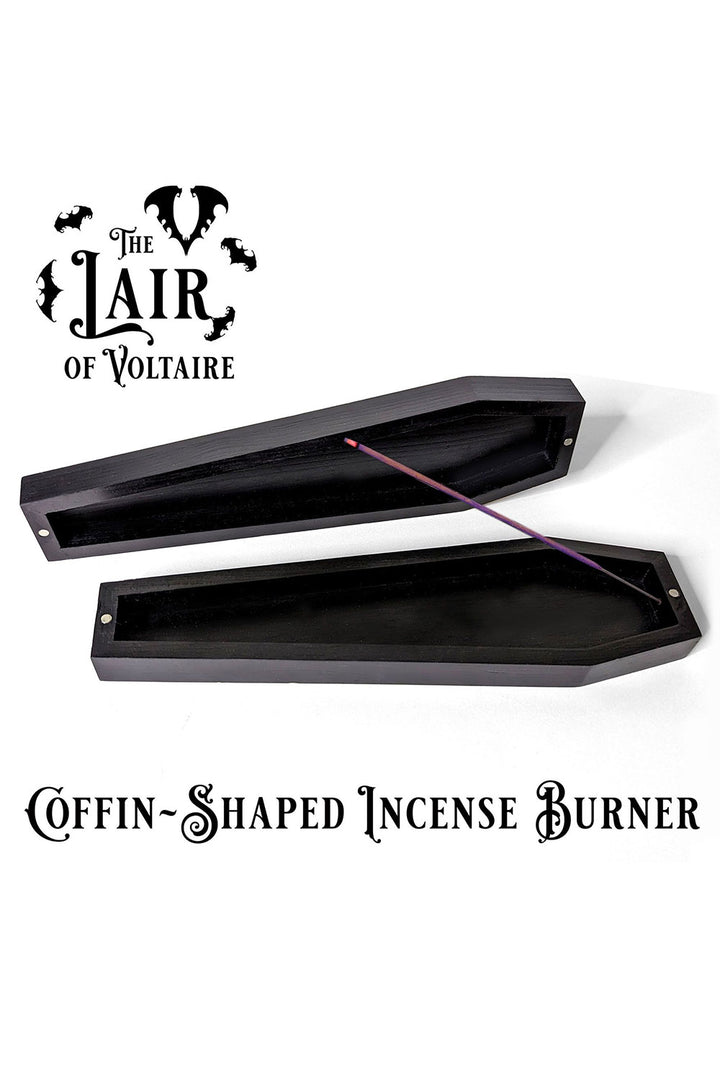 coffin shaped incense burner set 