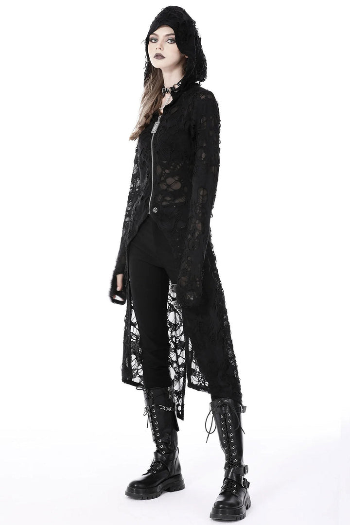 Burning Witch Tattered Cardigan - womens outerwear - VampireFreaks - Dark In Love