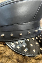 Punk Studded Captain Hat
