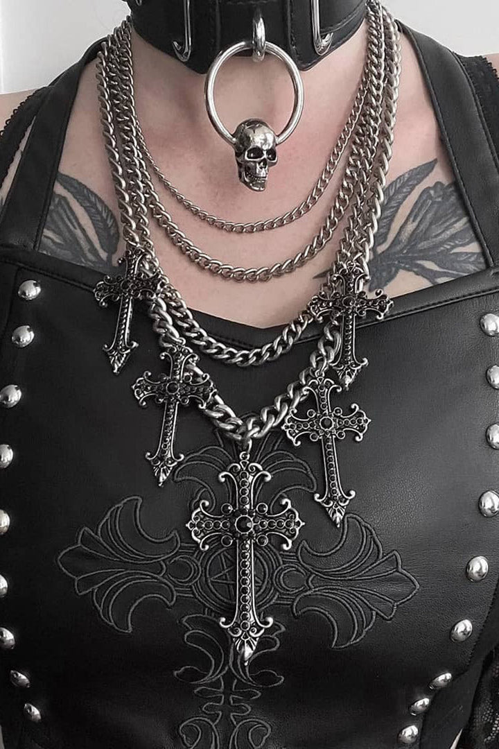 Bury Her Layer Necklace - jewelry - VampireFreaks - Killstar