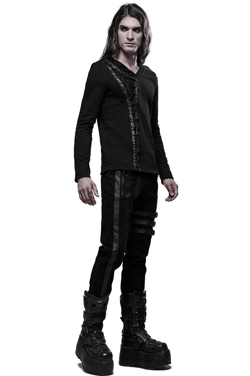 Bury Me in Black Long Sleeve Top - mens tops - VampireFreaks - Punk Rave