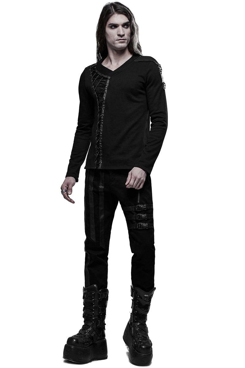 Bury Me in Black Long Sleeve Top - mens tops - VampireFreaks - Punk Rave