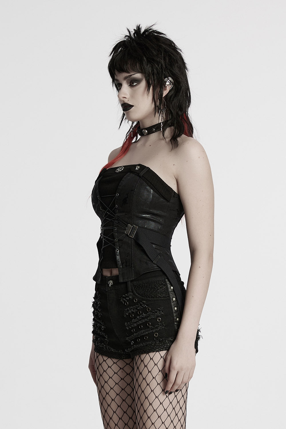womens punk bustier top by punk rave 