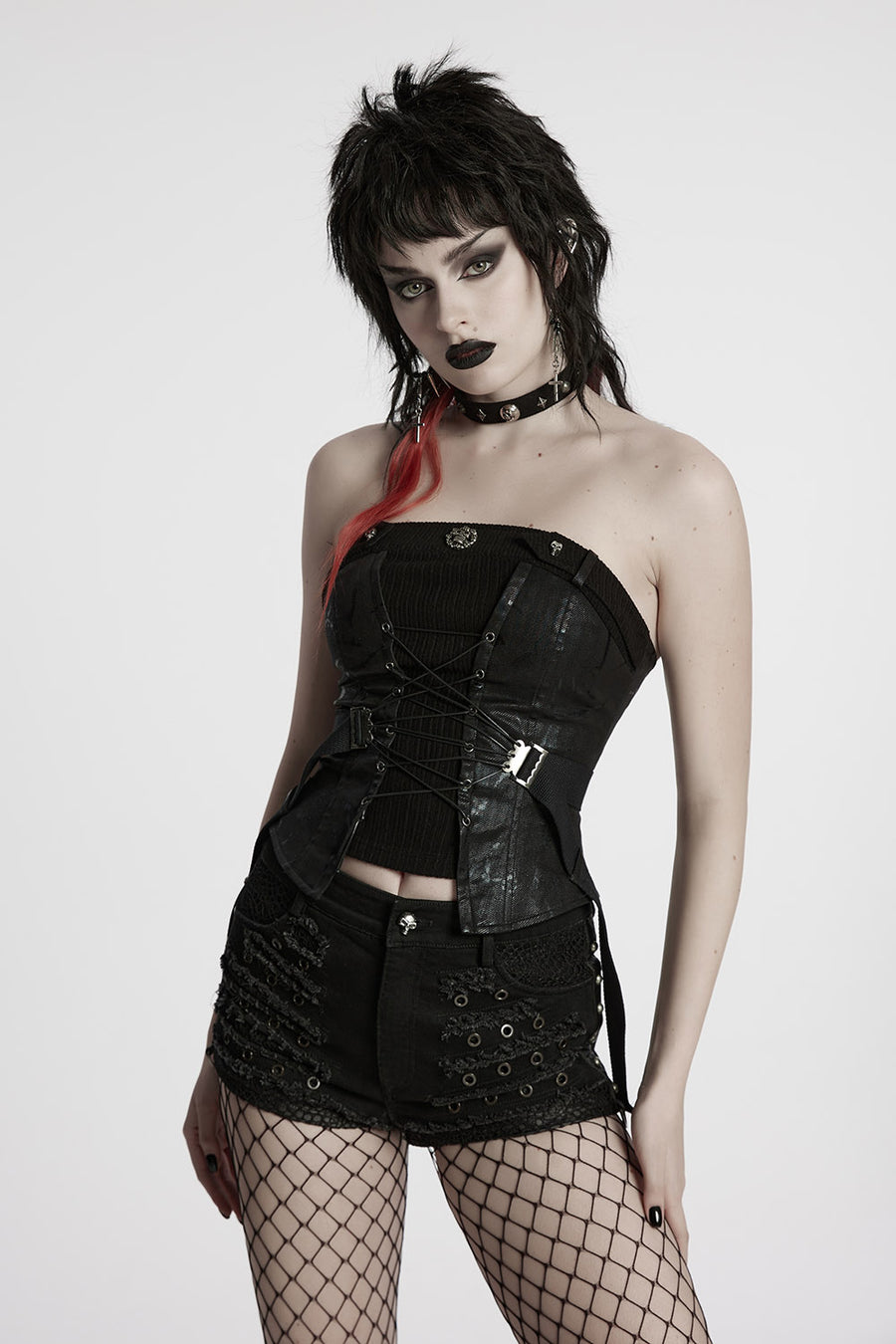 womens punk bustier top