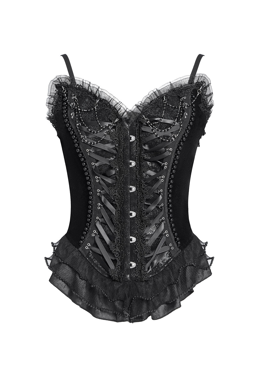 satin and velvet sweetheart neckline womens gothic corset