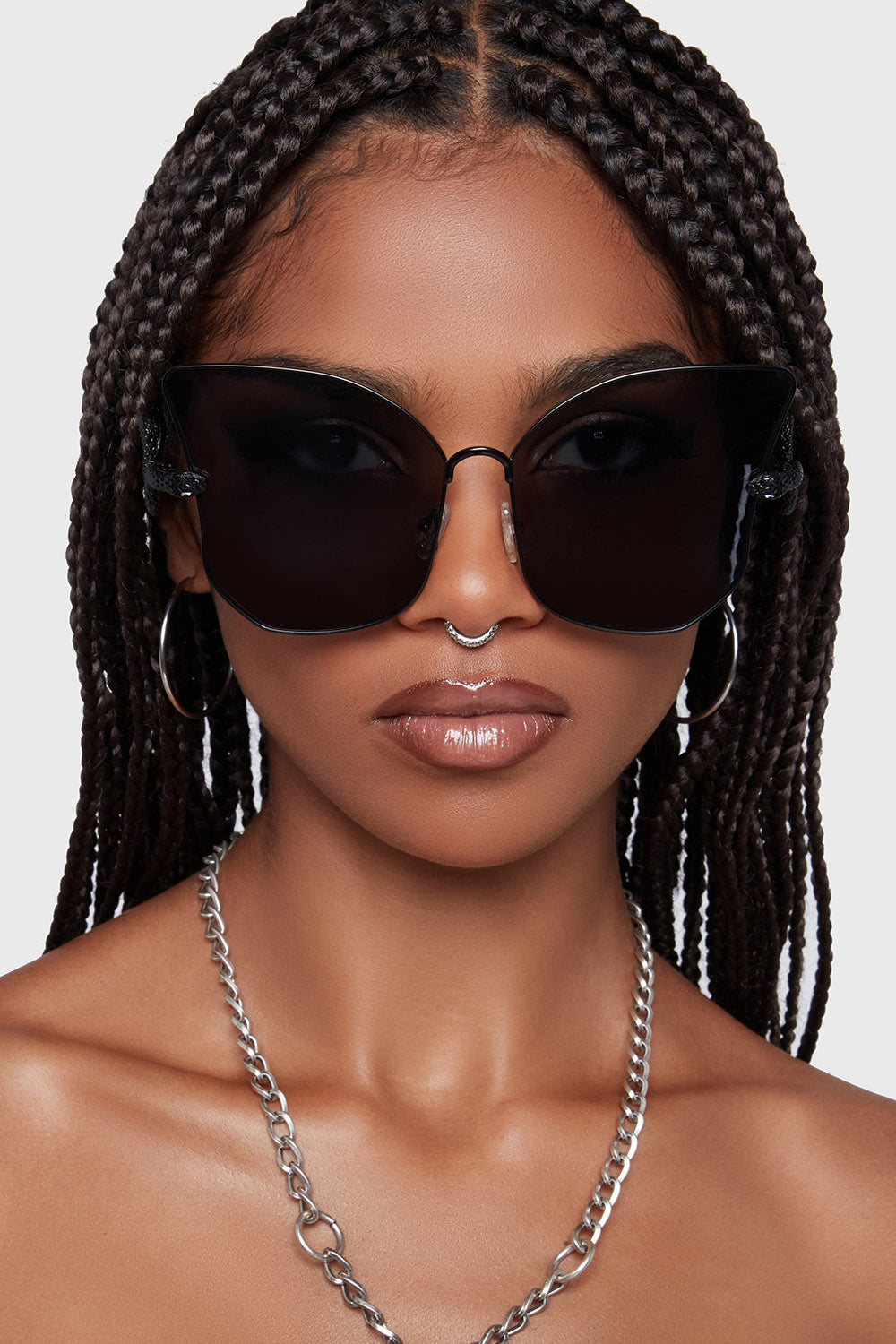 gothic oversized large butterfly sunglasses