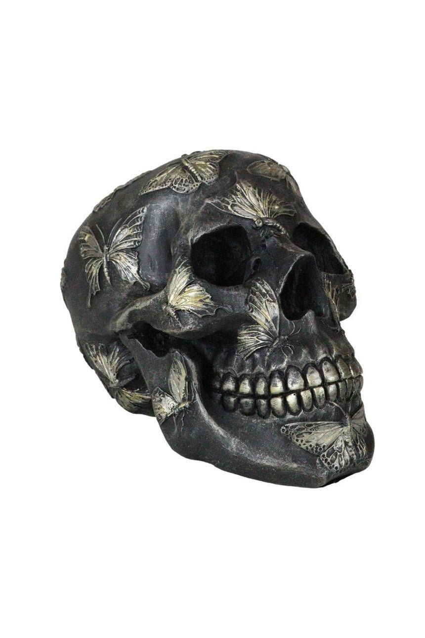 Butterfly Skull Statue - housewares - VampireFreaks - Pacific Giftware