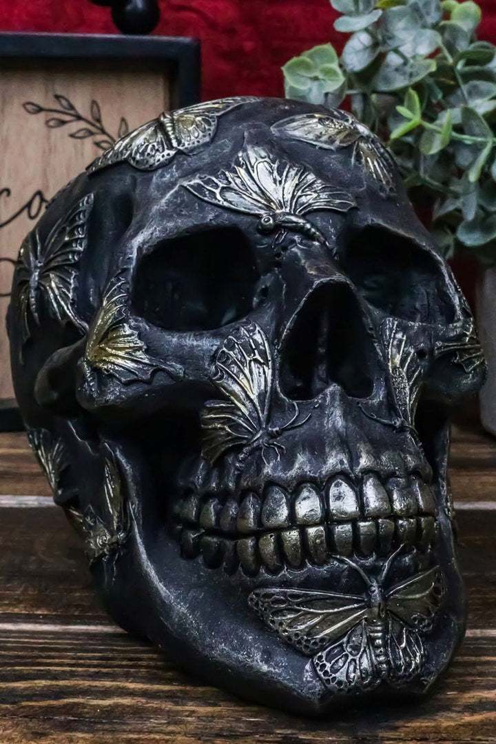 Butterfly Skull Statue - housewares - VampireFreaks - Pacific Giftware