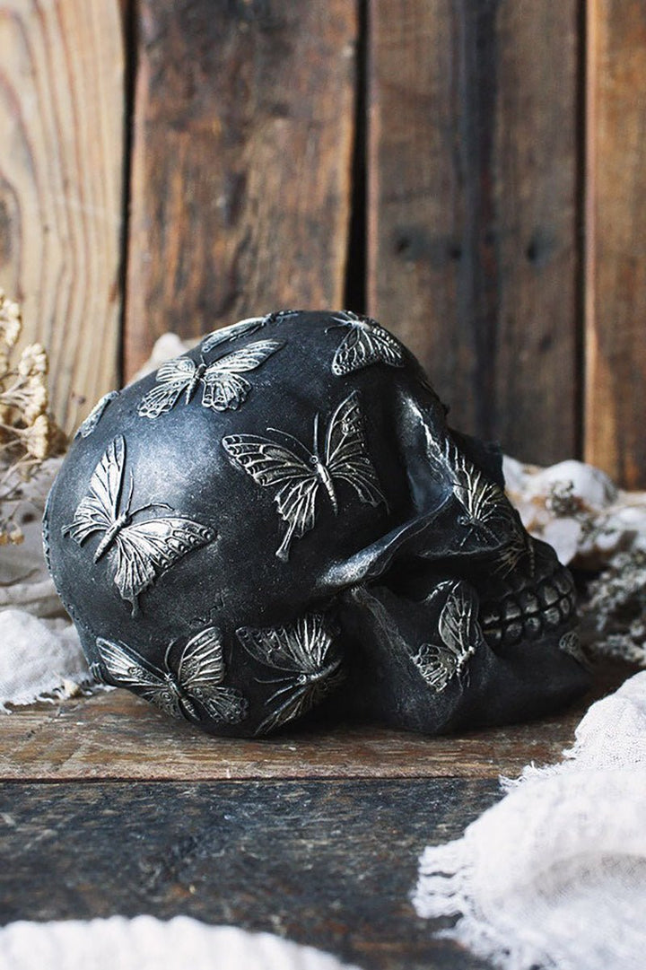 Butterfly Skull Statue - housewares - VampireFreaks - Pacific Giftware