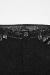 button deal of womens fitted black pants