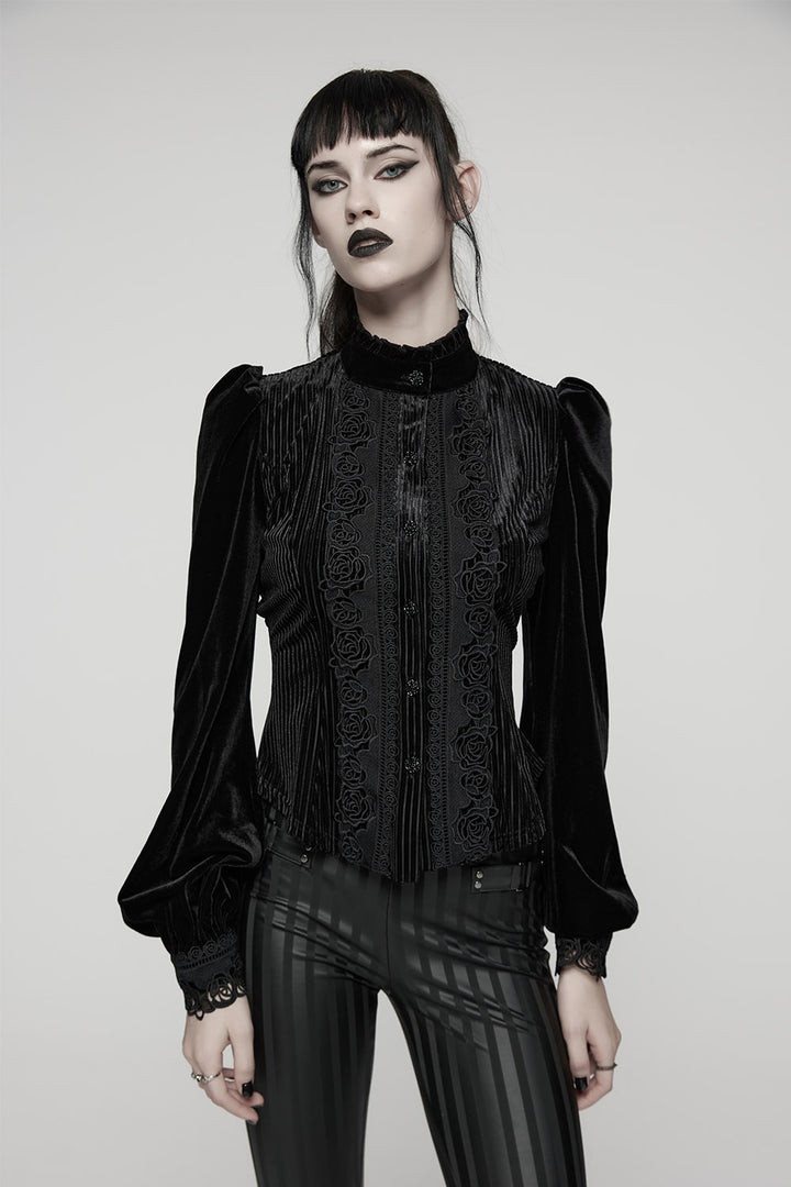 puff sleeve gothic top